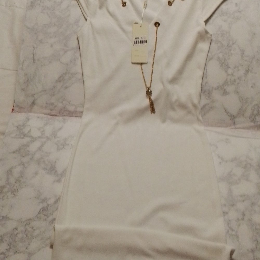 Julia White Midi Dress fits L/XXL